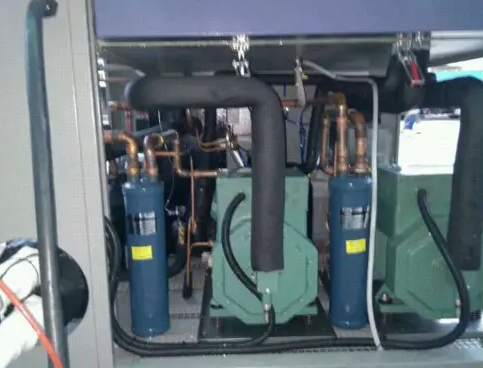 試驗箱壓縮機(jī)部分示意圖